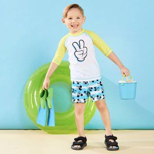 Mickey Mouse Swim Trunks for Boys | Size: 3